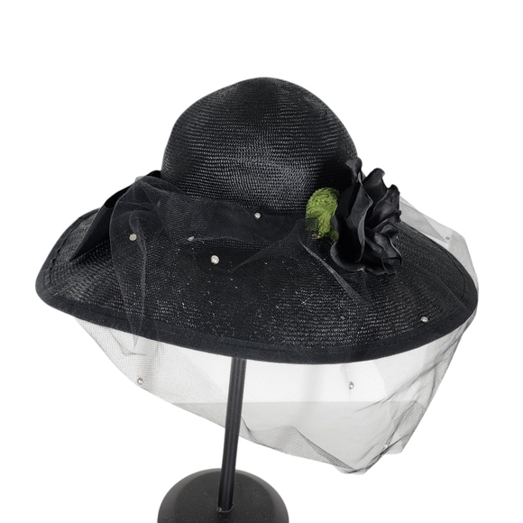 MR. CHARLES STATEMENT HAT WITH MESH VEIL - Picture 3 of 9